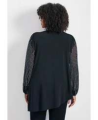 Avenue Women's Glitz Embellished Sleeve Tunic