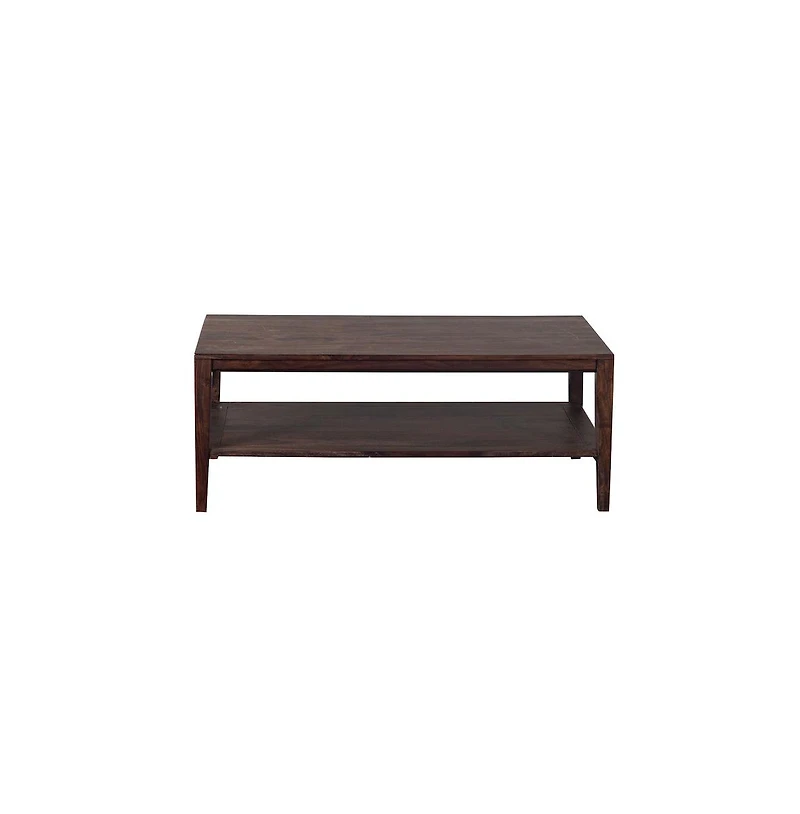 Porter Designs Fall River Solid Sheesham Wood Coffee Table, Gray