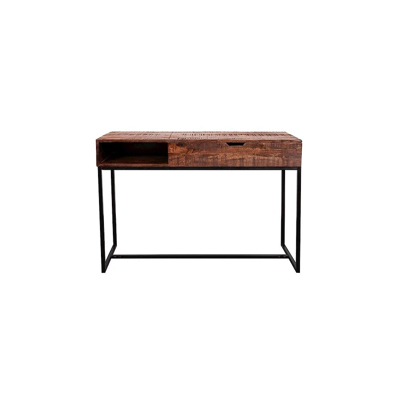 Porter Designs Lakewood Solid Acacia Wood Console Table, Brown