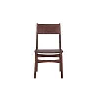 Porter Designs Portola Solid Acacia Wood Dining Chair, Brown (Set of 2)
