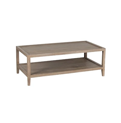 Lowell Solid White Oak Wood Coffee Table