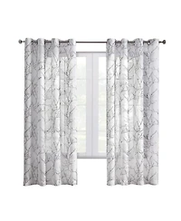Commonwealth Home Fashions Lisette Grommet Curtain Panel Window Dressing - 52x84", White