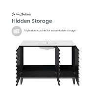 Swiss Madison Cascade 48" Bathroom Vanity in Black