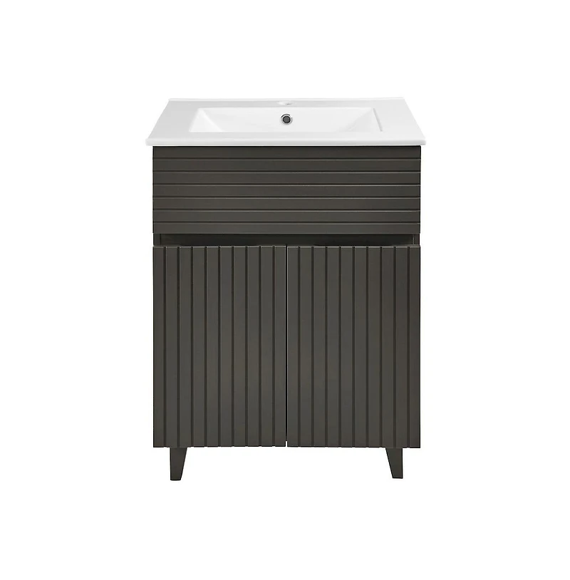 Swiss Madison Bernay 24" Bathroom Vanity in Cedar Gray