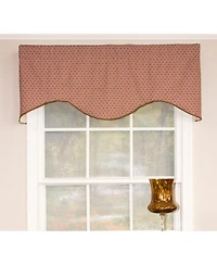 Rlf Home Meadow Cornice 100% Cotton with Fully Lined 3" Rod Pocket Valnance for Windows 50" x 17" Sage