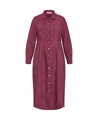 City Chic Women's Leia Long Sleeve Midi Dress