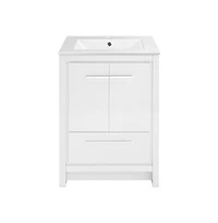 Swiss MadisonVirage 24" Freestanding Bathroom Vanity in White with Sink Top