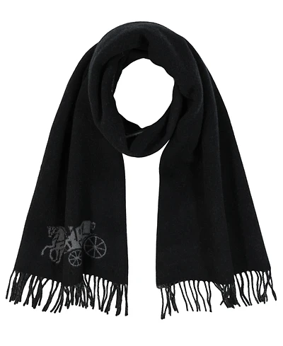 Coach Women's Oversized Bicolor Horse and Carriage Muffler