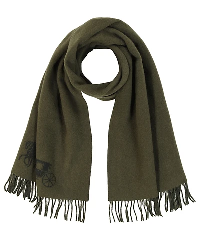 Coach Women's Oversized Bicolor Horse and Carriage Muffler