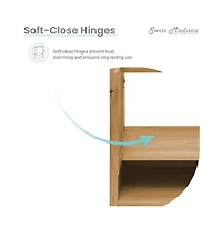 Chateau 36" Freestanding Bathroom Vanity in Golden Oak with Sink Top