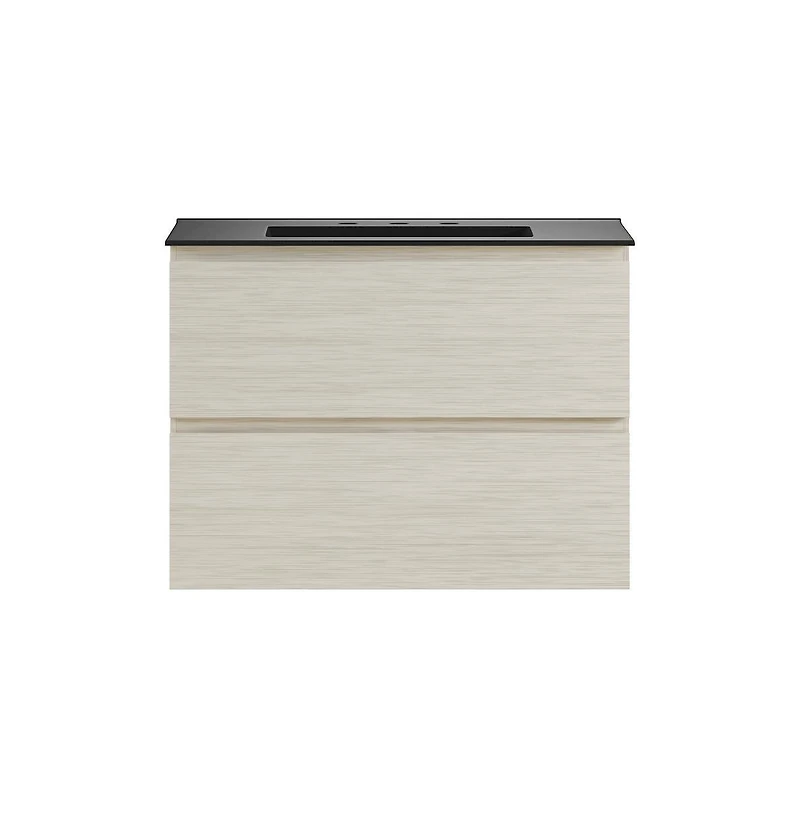 Swiss Madison 30" Wall-Mounted Bathroom Vanity in Oak