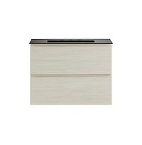 Swiss Madison 30" Wall-Mounted Bathroom Vanity in Oak