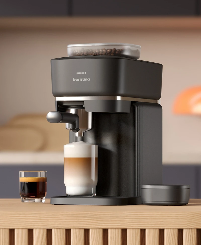 Philips Baristina Automatic Espresso Machine and Milk Frother Bundle