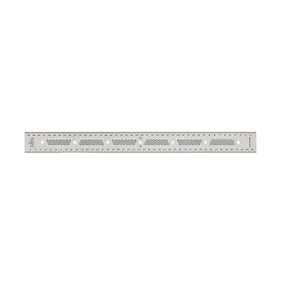 JessEm 07416 Stainless Steel 450mm Precision Ruler with Patented Flex Grip and Fade Resistant Markings
