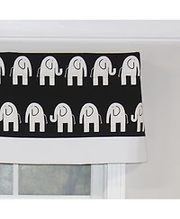 Rlf Home Ele Banded 100% Cotton with Fully Lined 3" Rod Pocket Valnance for Windows 50" x 15" Storm