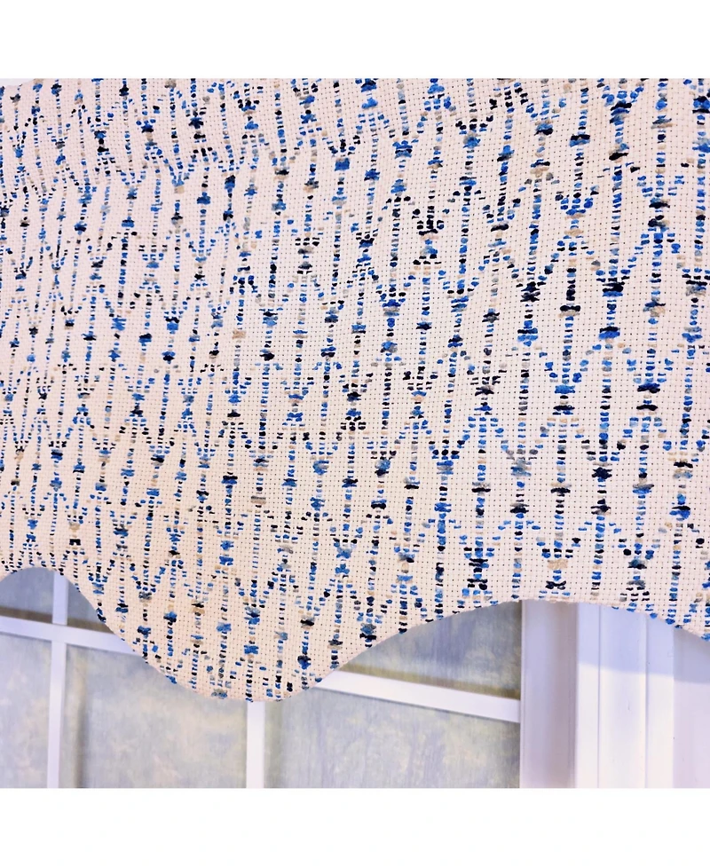 Rlf Home 100% Cotton Sassari Regal With Poly/Cotton Ivory lining Rod Pocket Valance 50" x 15" Natural