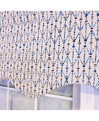 Rlf Home 100% Cotton Sassari Regal With Poly/Cotton Ivory lining Rod Pocket Valance 50" x 15" Natural