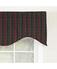 Rlf Home Tammy Corded Cornice 100% Cotton with Fully Lined 3" Rod Pocket Valnance for Windows 50" x 17" Grape