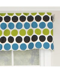 Rlf Home Fanci Tailored 100% Cotton with Fully Lined 3" Rod Pocket Valnance for Windows 50" x 14" Multi
