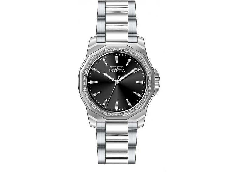 Invicta Women's 49111 Speedway Quartz 3 Hand Black Dial Watch