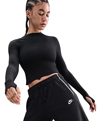 Nike Women's Sportswear Club Mid-Rise Wide-Leg Pants