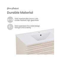 Swiss MadisonCascade 36'' Bathroom Vanity in White