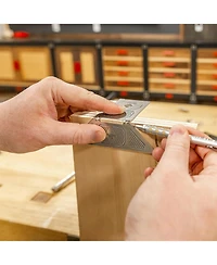 JessEm 07515 6 Piece Stainless Steel Saddle Square Set Precision Measuring Tools for Accurate Layout and Marking