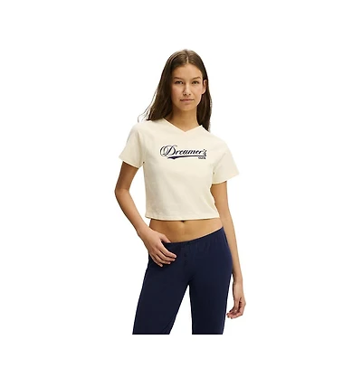 Cotton On Women's Dreamy Soft V Neck Baby Tee