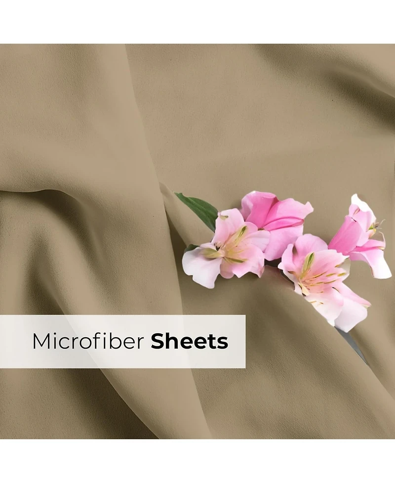 Microfiber Sheet Set 18" - 24" Inch Extra Deep Pocket California King
