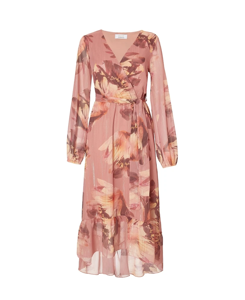 Quiz Women's Balloon Sleeve Chiffon Tiered Maxi Dress