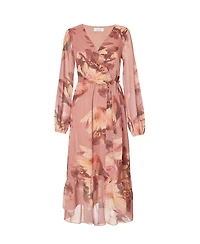 Quiz Women's Balloon Sleeve Chiffon Tiered Maxi Dress