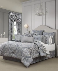 J Queen New York Krista Woven Damask Comforter Sets