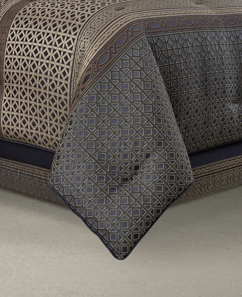 J Queen New York Alaro Geometric 4-Pc. Comforter Set