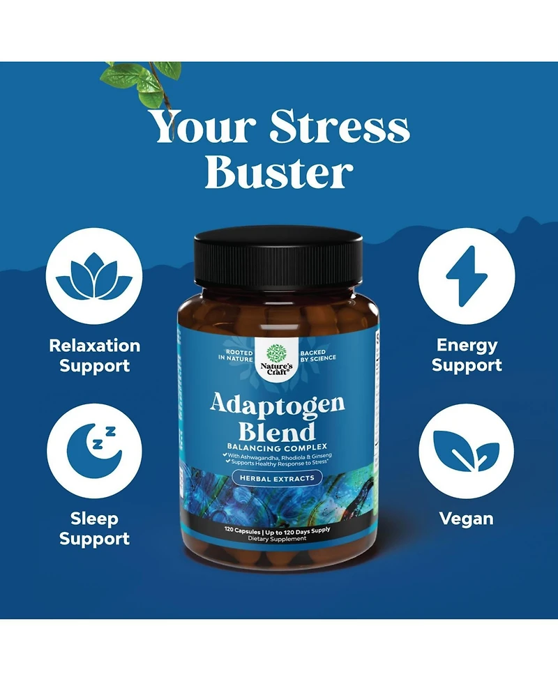 Adaptogen Blend Capsule, 120ct