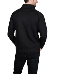 Tailorbyrd Men's Hidden Snap Front Quilted Pullover