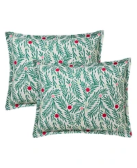 Hallmark Green Branches Holiday 4-Pc. Comforter Set