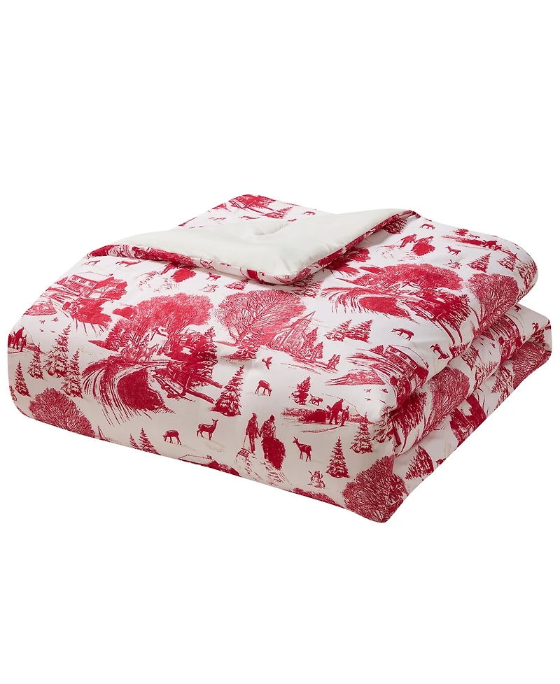 Hallmark Toile Holiday 4-Pc. Comforter Set, King