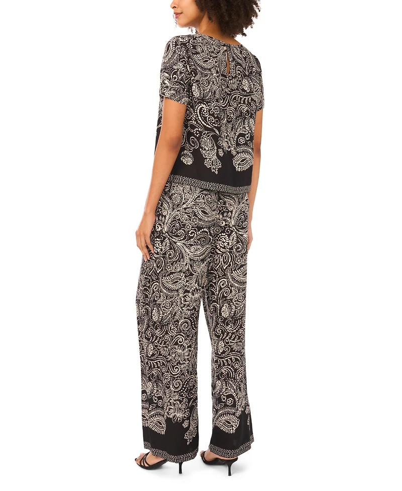 Vince Camuto Women's Printed Short-Sleeve Top