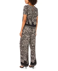 Vince Camuto Women's Printed Short-Sleeve Top