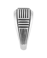 Macy's Men's Ring in Sterling Silver with Black Rhodium