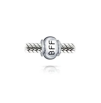 Bling Jewelry Set of 2 Winner First Place #1 & Best Friends Forever Bff Charm Bead Sterling Silver
