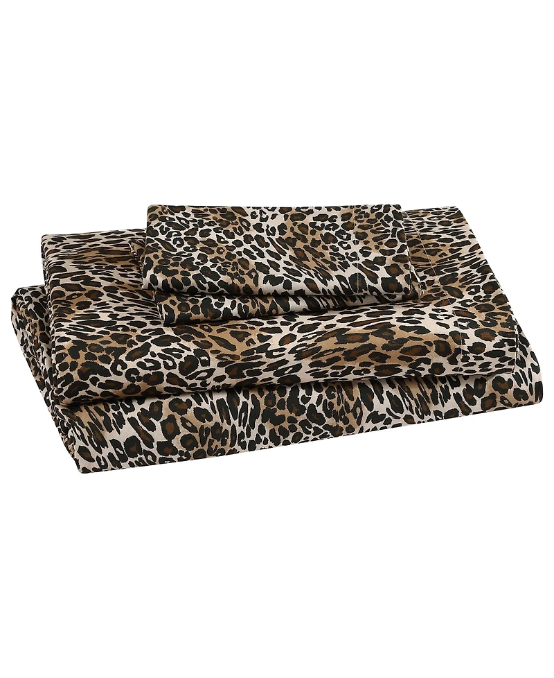 Beatrice Home Fashions Whimsical Printed Microfiber 3-Pc. Sheet Set, Twin