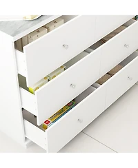 Kitchen island with 4 drawers, movable tabletop, kitchen island storage table with dining table, coffee station and microwave rack for home, dining ro