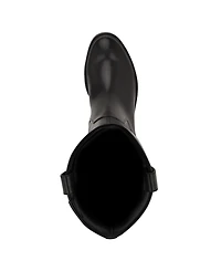 Nine West Women's Leigha Tall Wide Calf Block Heel Riding Boots