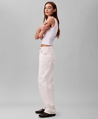 Calvin Klein Jeans Women's Seamed High-Rise Barrel Jeans