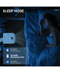 Homcom Portable Air Conditioner Led 24 Timer 4 Modes for Home Office