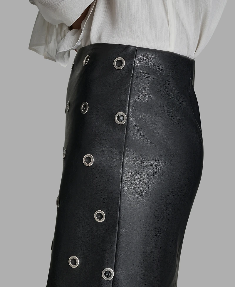 Bcbg Women's Grommet A-Line Mini Skirt