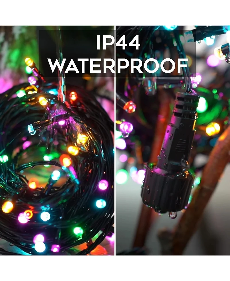 Cowin Christmas String Lights Extendable Multi Colored 66Ft 200LEDs