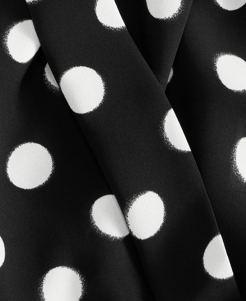 I.n.c. International Concepts Women's Printed Surplice High-Low Blouse, Macy's Exclusive