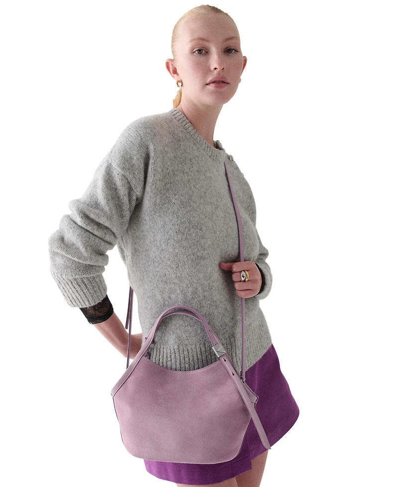 kate spade new york Deco Medium Suede Tulip Tote Bag